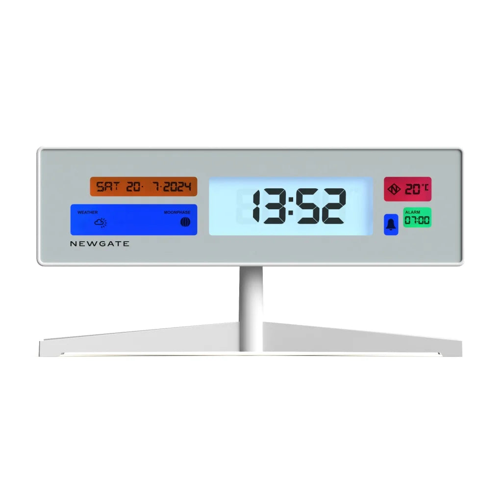 Newgate Supergenius LCD Alarm Clock Matte