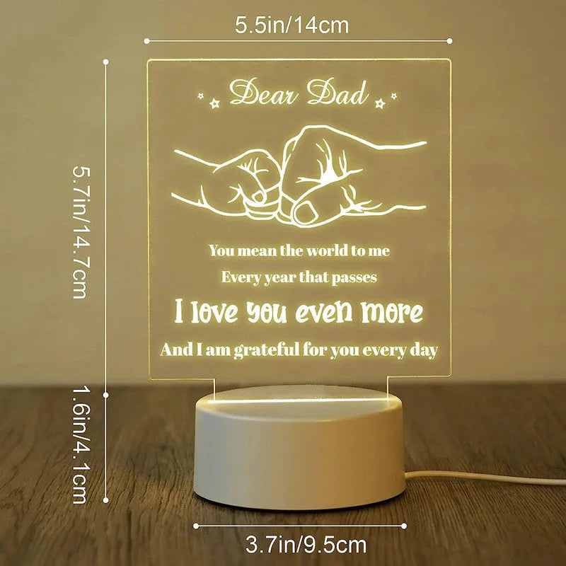 Night Lamp Dad - Perfect Gift for Father’s Day - Home &