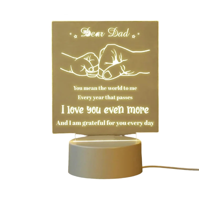 Night Lamp Dad - Perfect Gift for Father’s Day - Home &