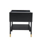 Night Stand ALCONA - Matte Black - Furniture