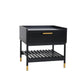 Night Stand ALCONA - Matte Black - Furniture