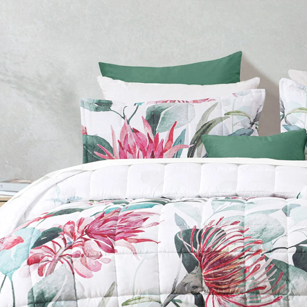 Nikita White Polyester Coverlet Set - Queen/King - Home &