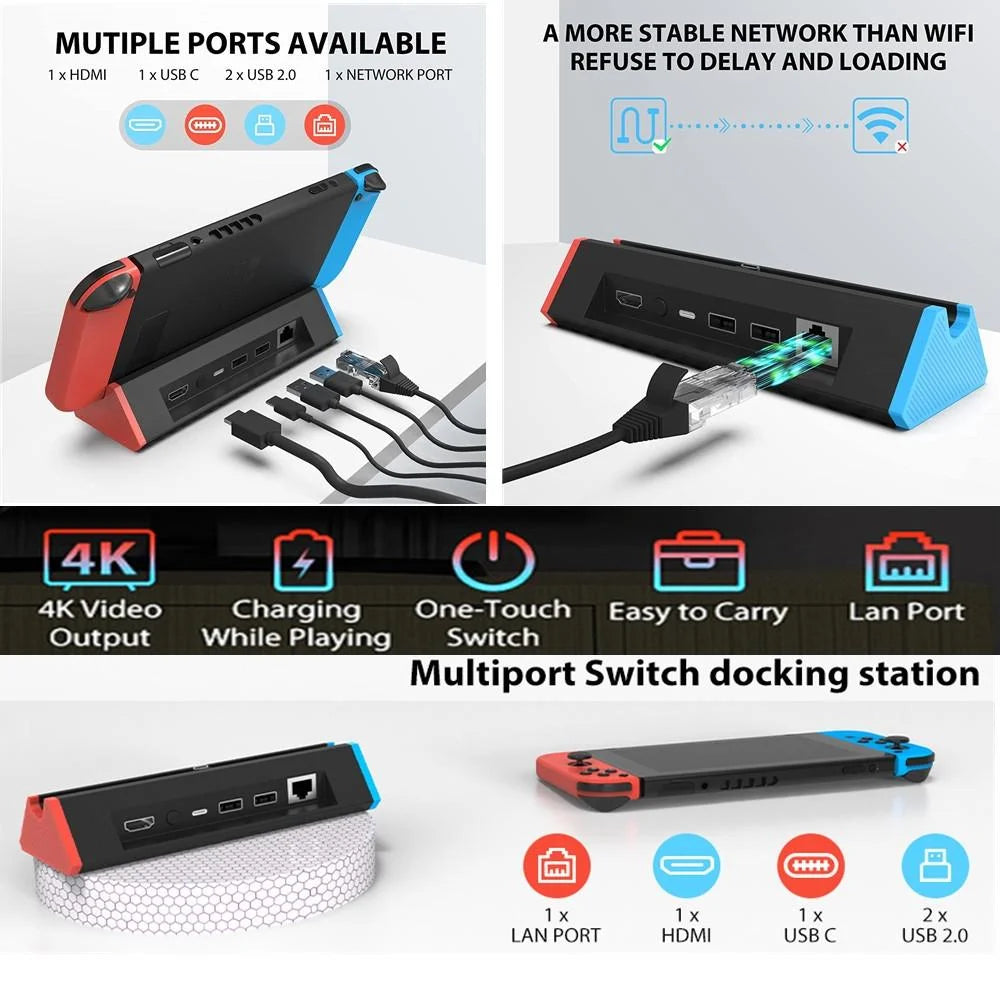 Nintendo Switch 4K Hdmi Adapter With 1000Mbs Lan-1915198013849079814