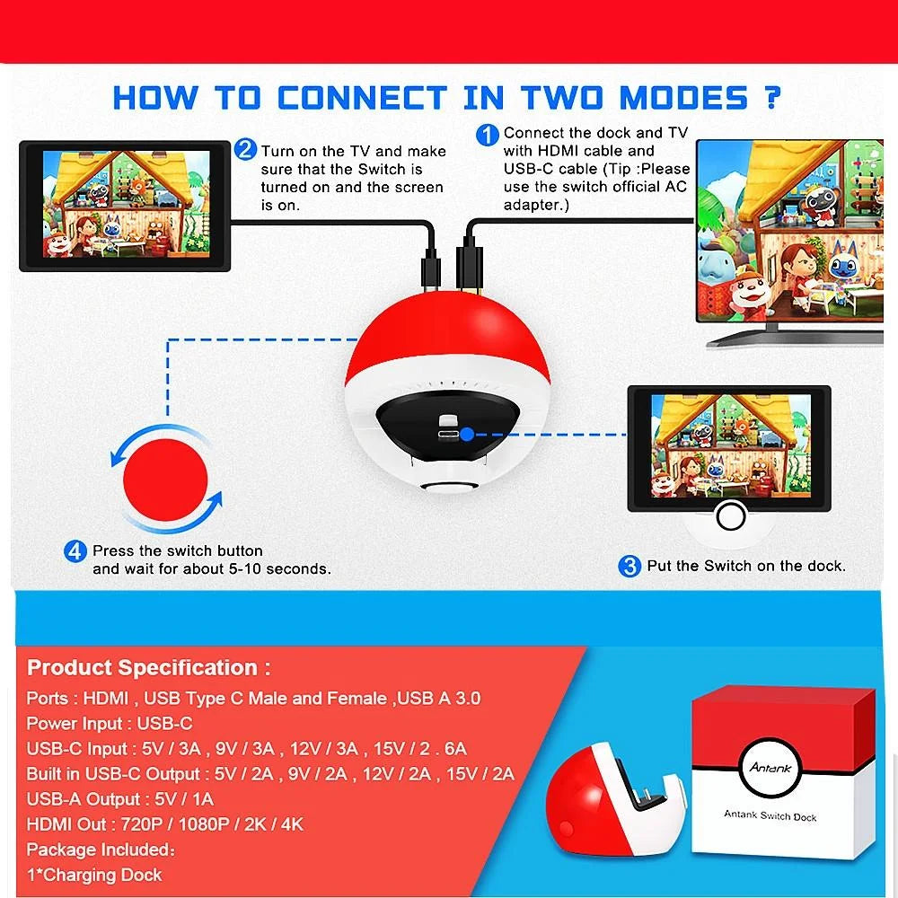 Nintendo Switch Hdmi Charger - Compact and Efficient - Gift