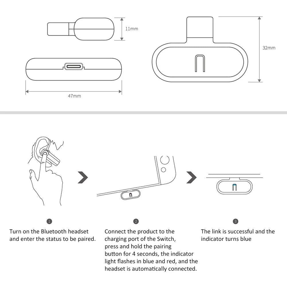 Nintendo Switch Wireless Audio Transmitter-1915198072904880132