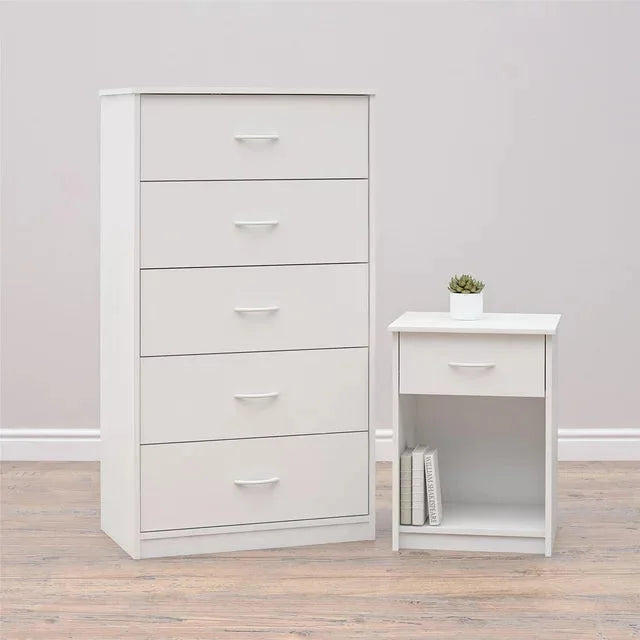 NNECN Five-Drawer Chest Classic Elegance for Organized