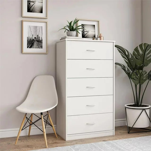 NNECN Five-Drawer Chest Classic Elegance for Organized