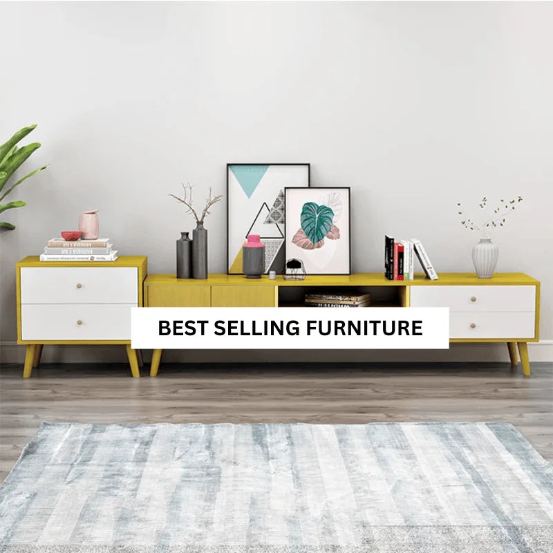NNECN Modern TV Stand Side table & Coffee Table package