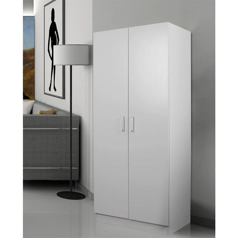 NNECN Two-Door Hanging Wardrobe for Organized Storage