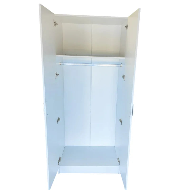 NNECN Two-Door Hanging Wardrobe for Organized Storage