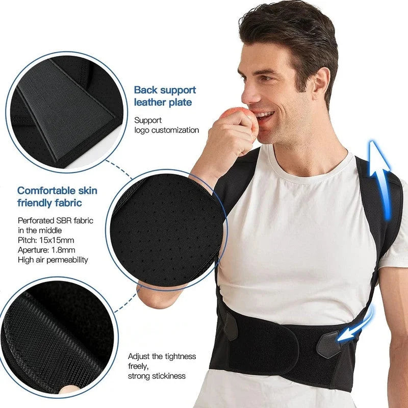 NNEOBA Back Brace Posture Corrector for Men - Adjustable