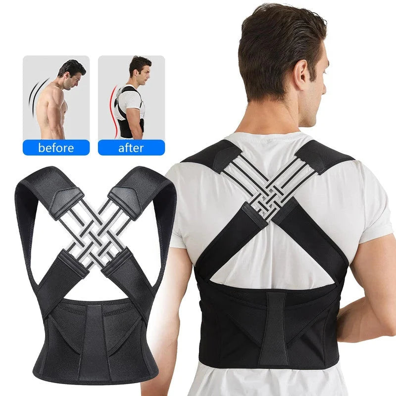 NNEOBA Back Brace Posture Corrector for Men - Adjustable