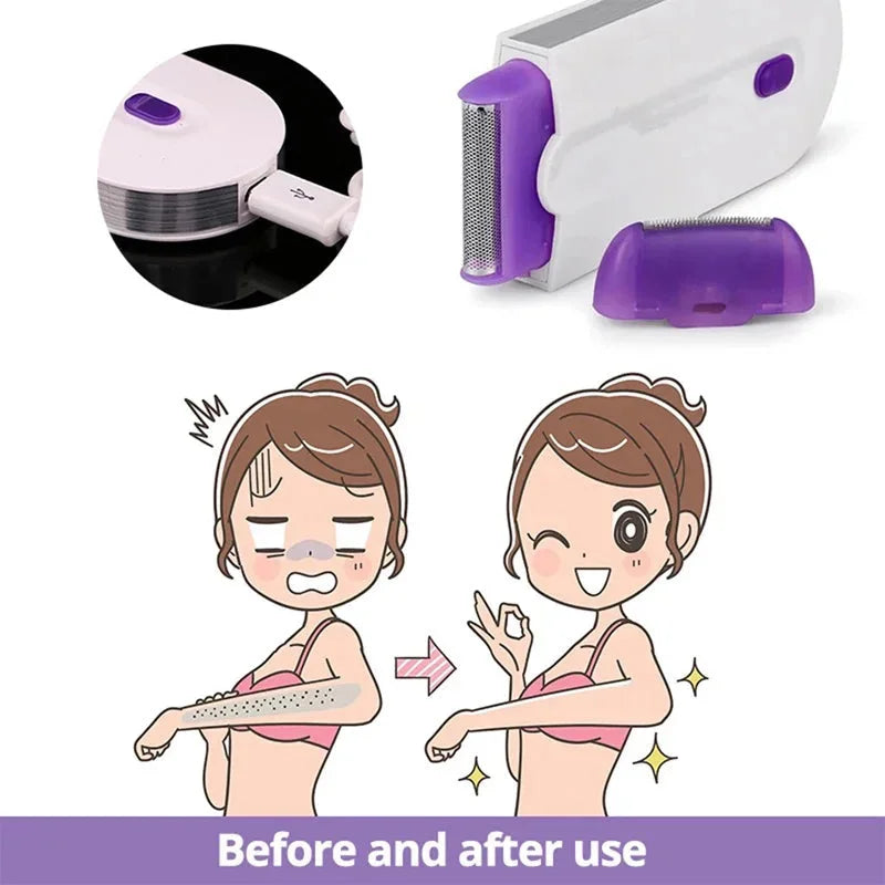 NNEOBA Painless Laser Touch Epilator Kit - Health & Beauty