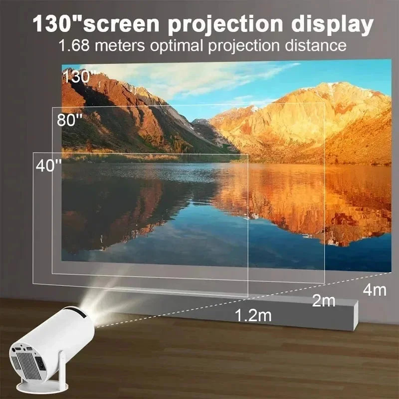 NNEOBA Transpeed 4K Wifi6 Portable Projector - Audio &