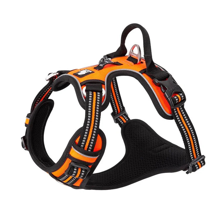 No Pull Harness - Orange (XL)