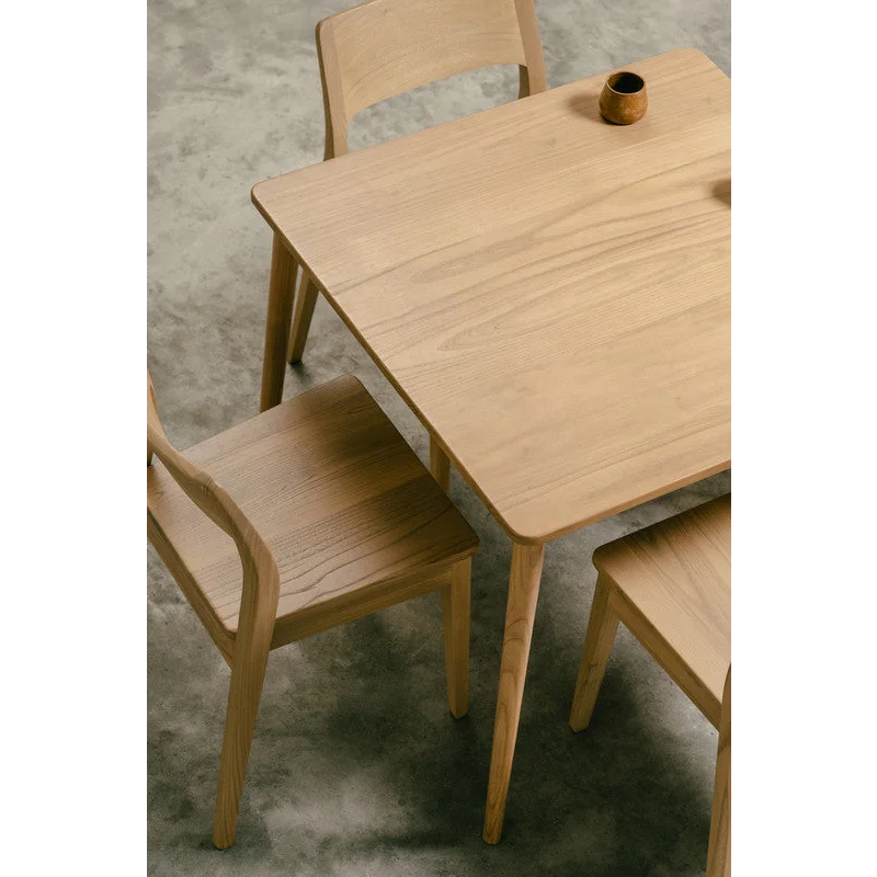 Nobu Oak Dining Table 90 x 90cm (Natural) - Furniture >