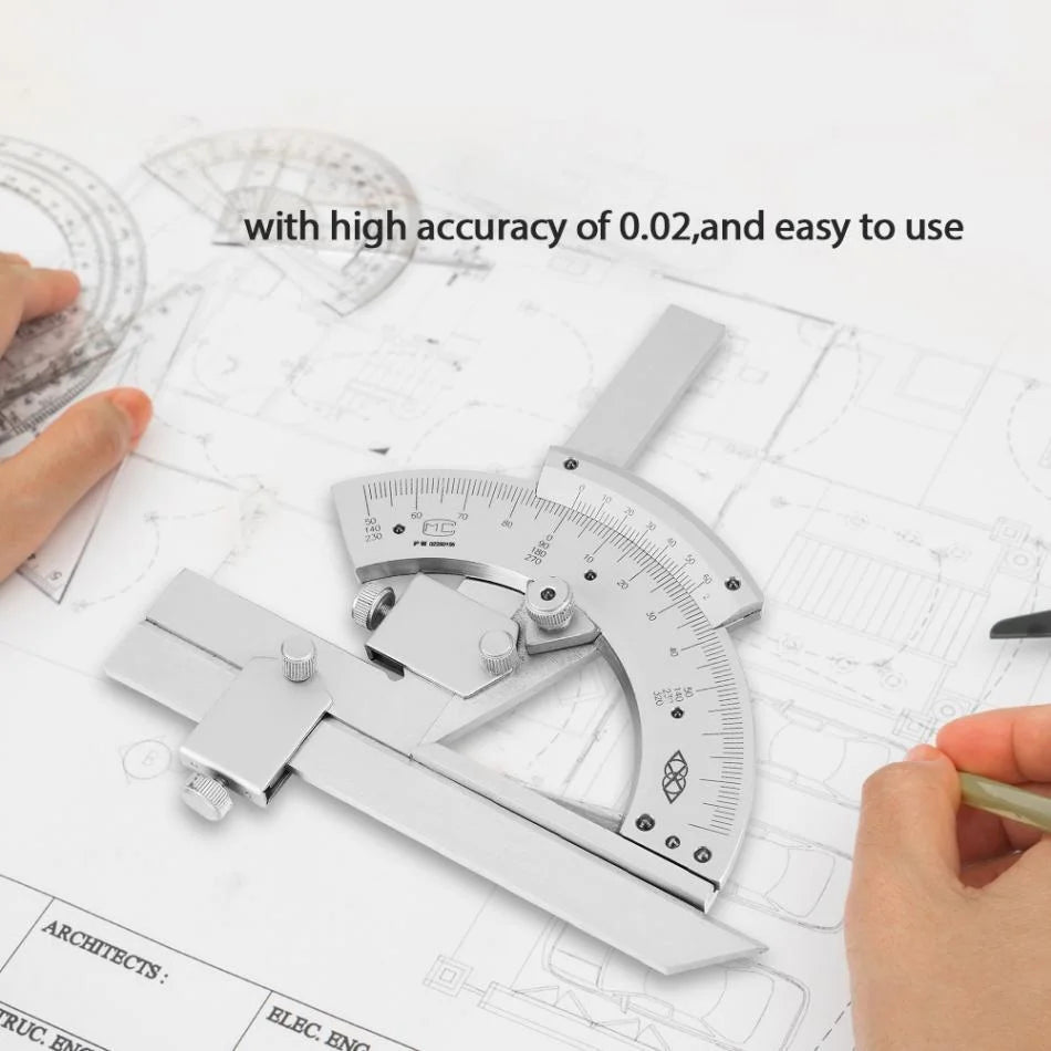 Non-parallax Trimmer Protractor for Angle Measurement