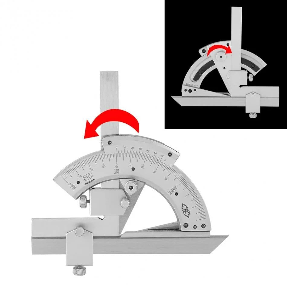 Non-parallax Trimmer Protractor for Angle Measurement
