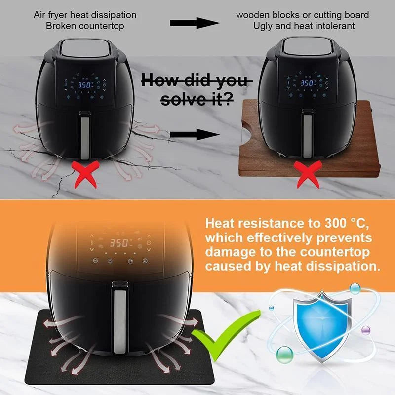 Non Slip Heat Resistant Kitchen Mat for Air Fryer Coffee