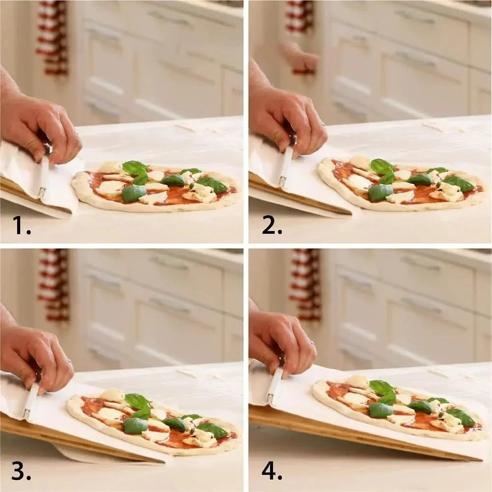Non-Stick Flexible Pizza Peel with Handle - Perfect