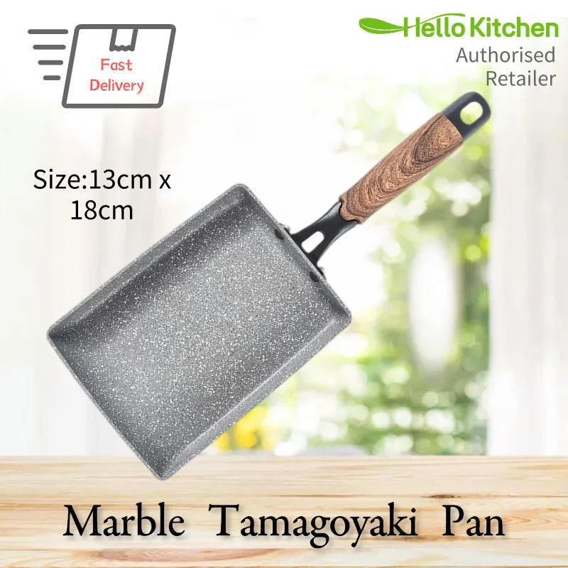 Non-Stick Marble Tamagoyaki Fry Pan Hello Kitchen - Home &