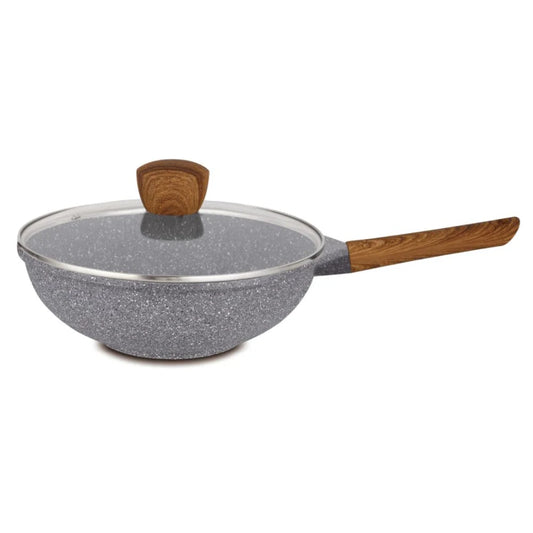 Non-Stick Marble Wok Hello Kitchen 28cm/32cm - 28cm - Home