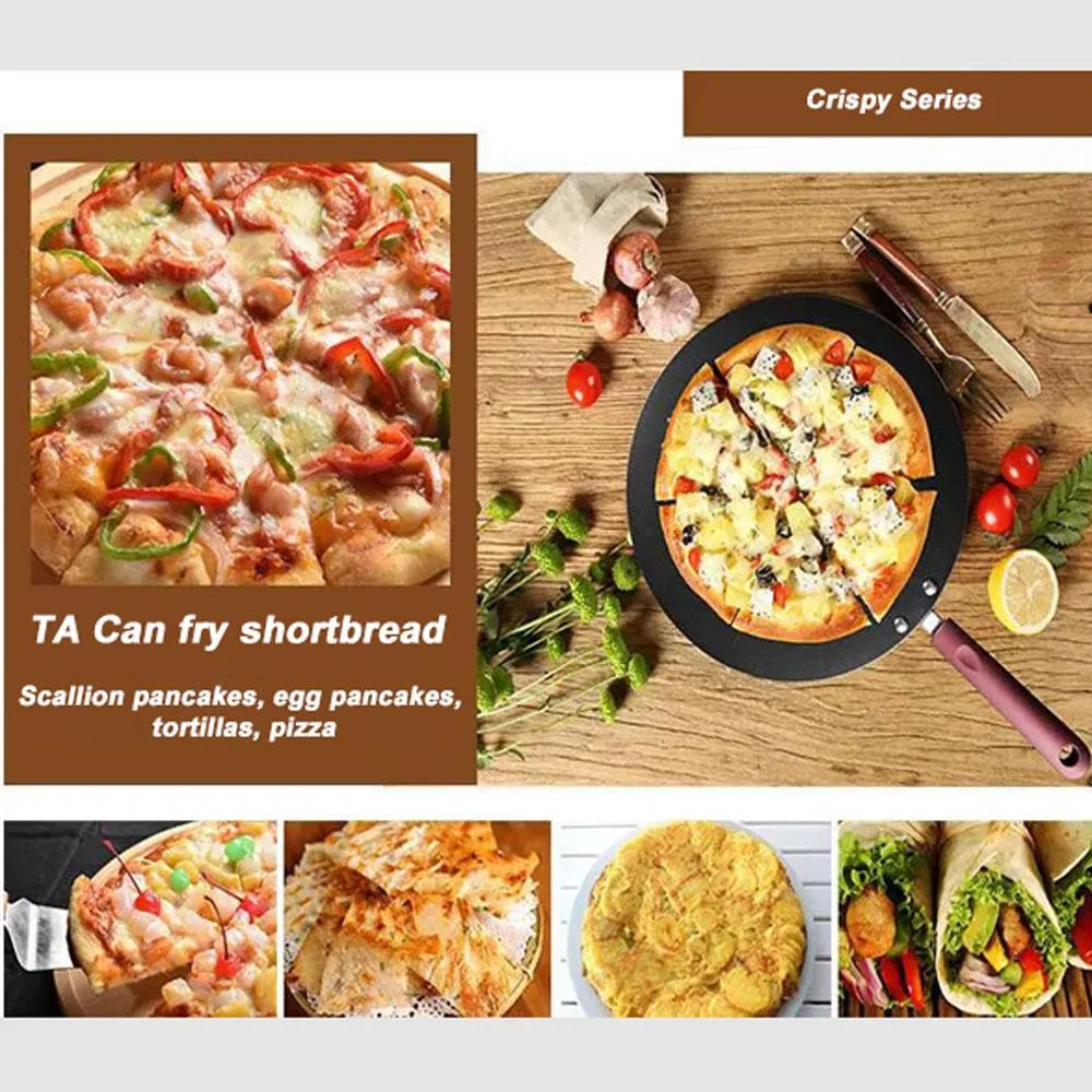 Nonstick Frying Pan 32cm Indian Tava Dosa Chapati Pan Flat