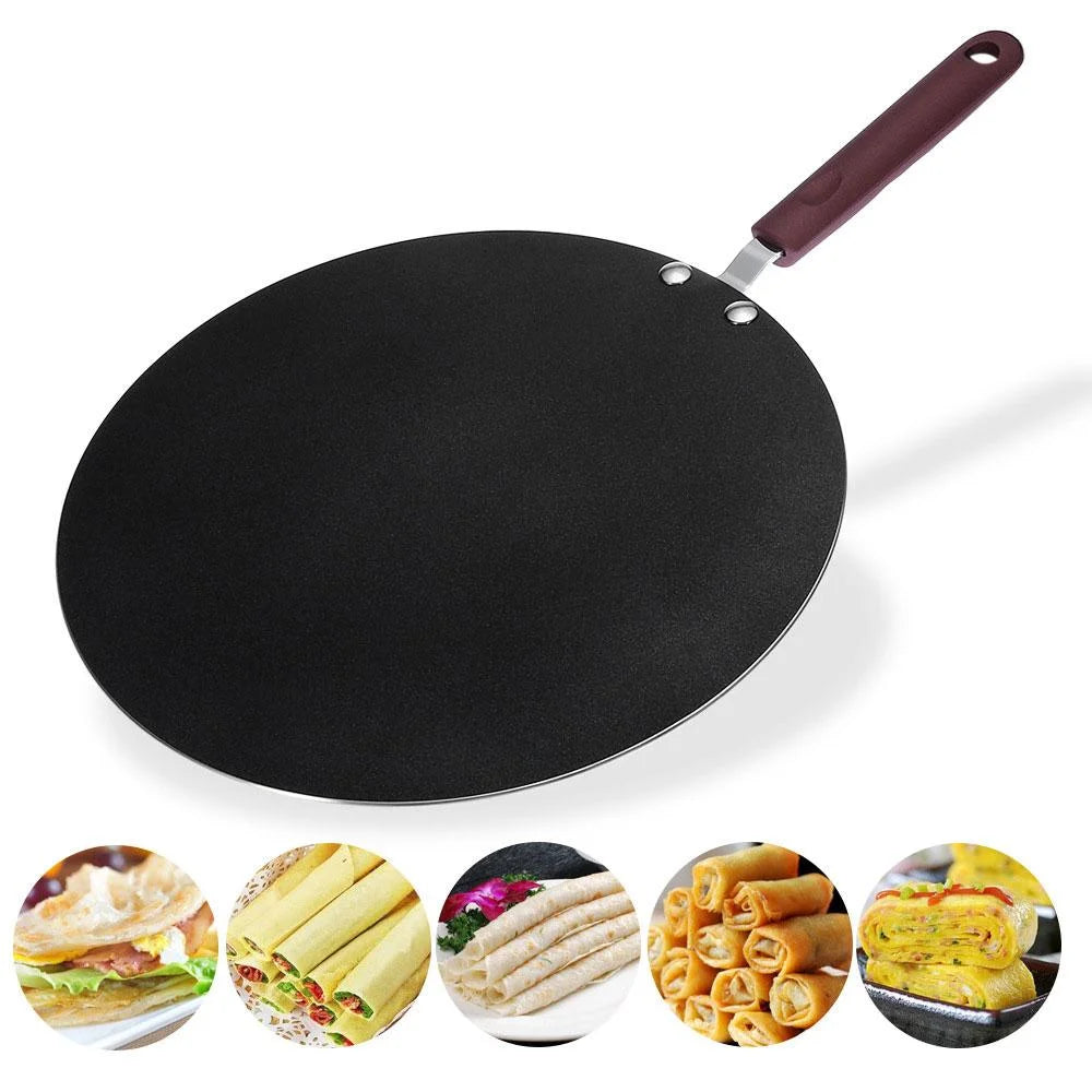 Nonstick Frying Pan 32cm Indian Tava Dosa Chapati Pan Flat