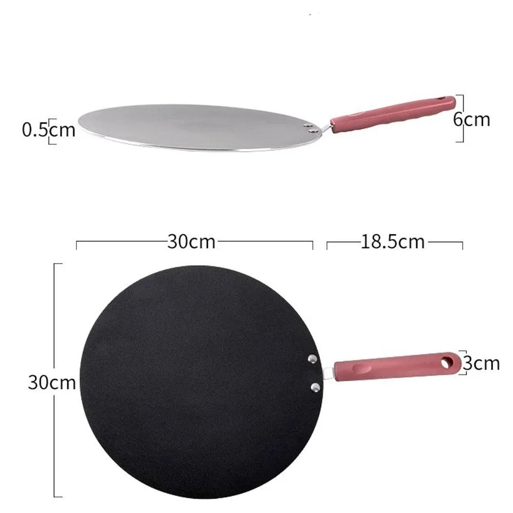 Nonstick Frying Pan 32cm Indian Tava Dosa Chapati Pan Flat