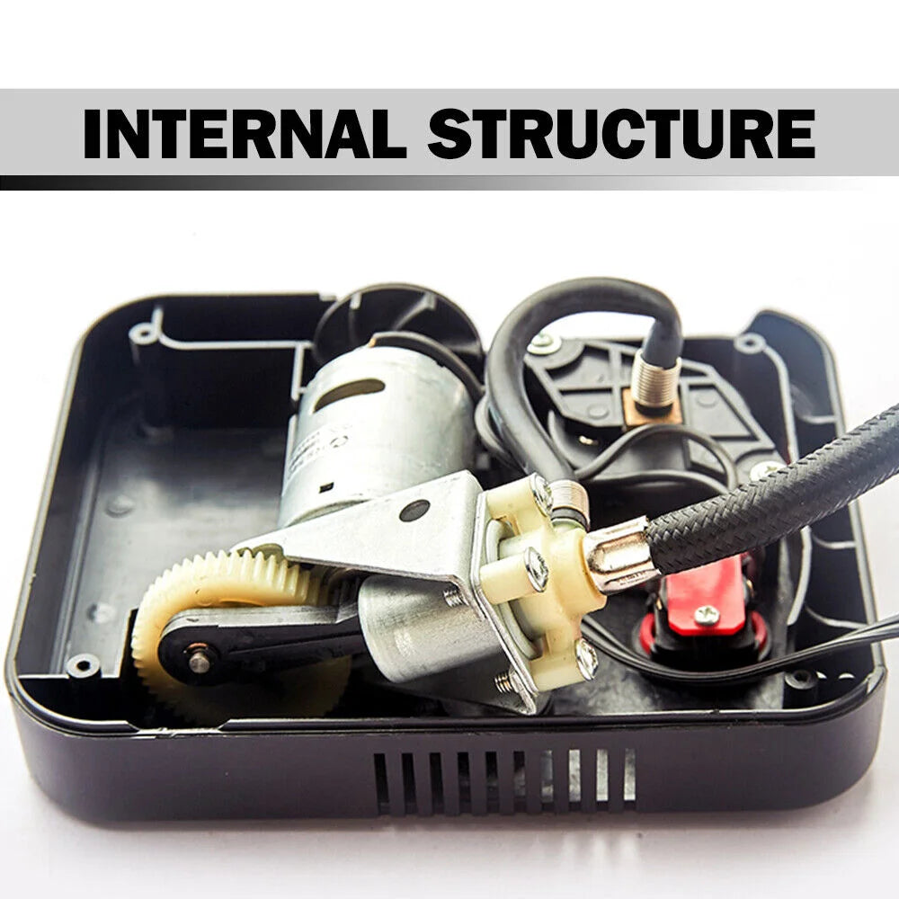 NOONE 1.9M Air Compressor Tire Inflator 12V Portable Car