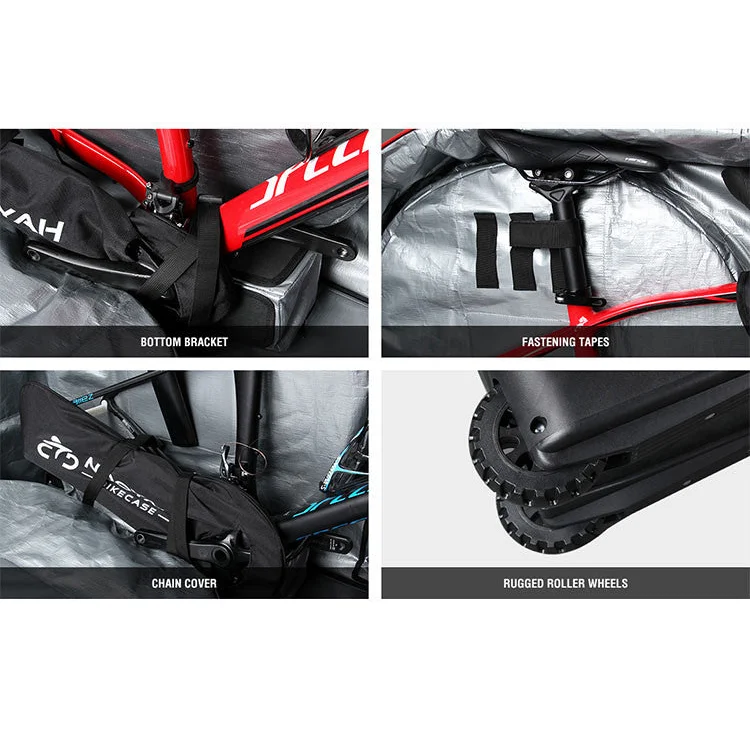 NOOYAH Bike Travel Bag Plane Boat Transport for MTB Road TT