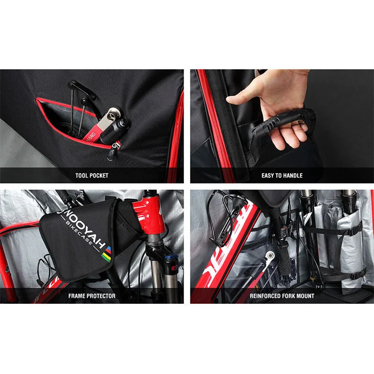 NOOYAH Bike Travel Bag Plane Boat Transport for MTB Road TT