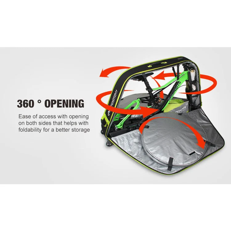 NOOYAH Bike Travel Case Bag EVA Shell Tough Material MTB