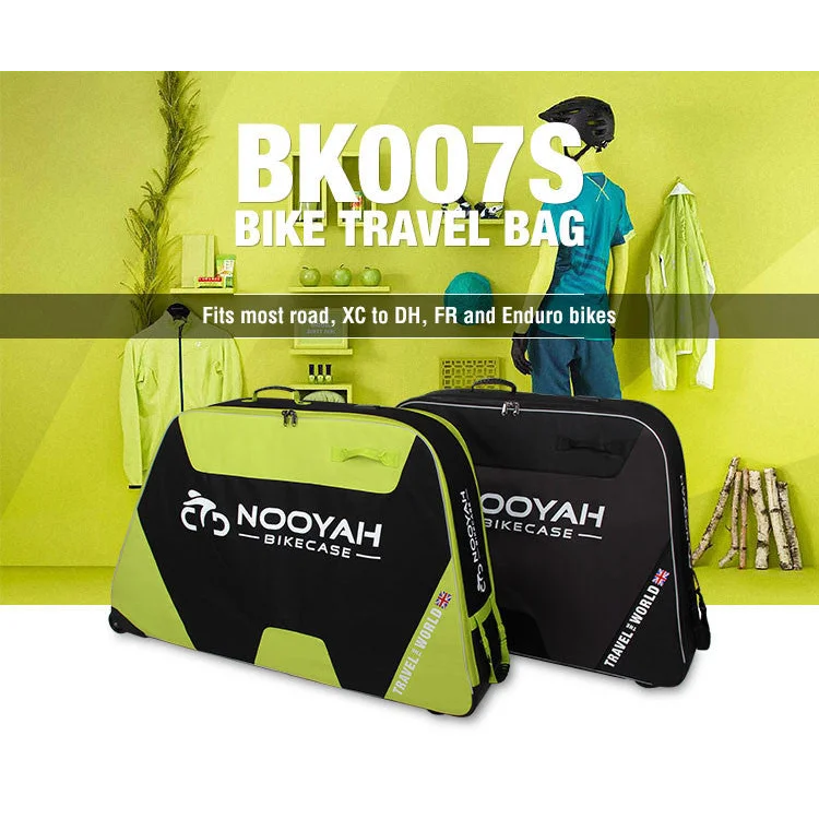 NOOYAH Bike Travel Case Bag EVA Shell Tough Material MTB