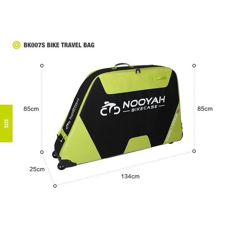 NOOYAH Bike Travel Case Bag EVA Shell Tough Material MTB