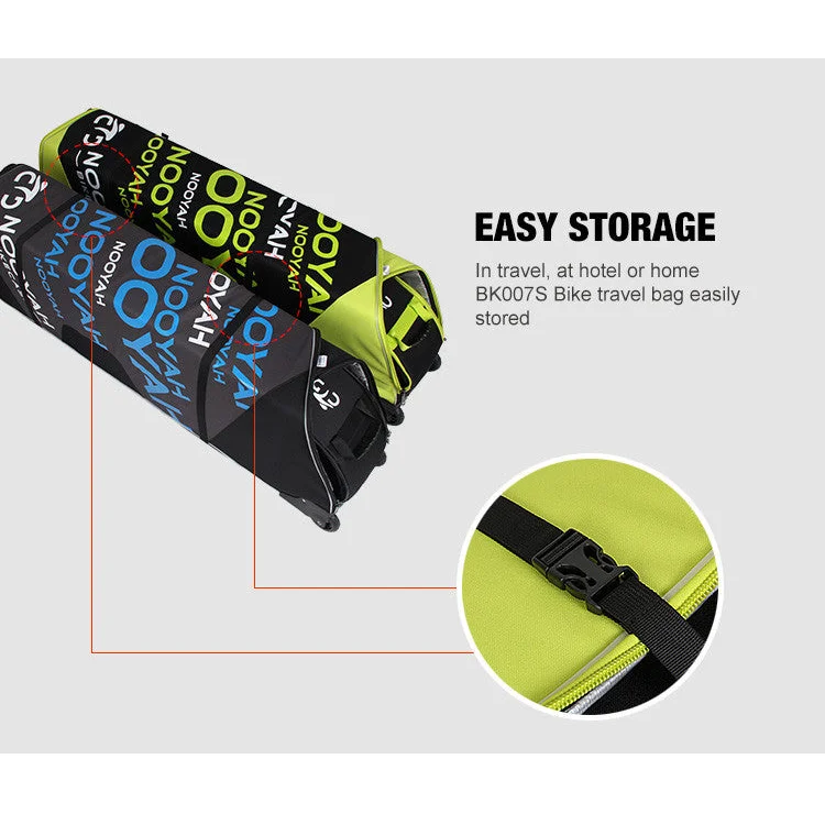 NOOYAH Bike Travel Case Bag EVA Shell Tough Material MTB
