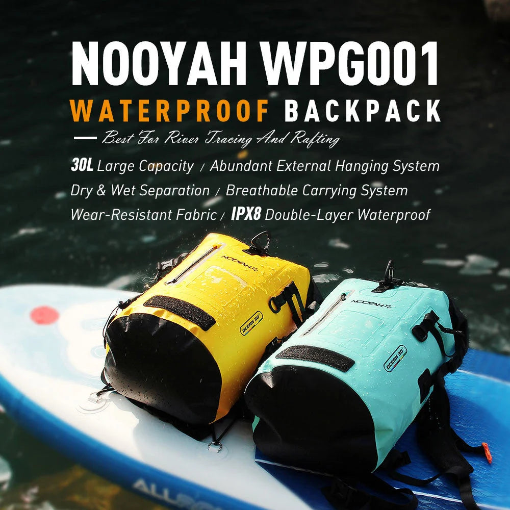 NOOYAH IPX8 Waterproof Outdoor Sports Backpack Double-Layer