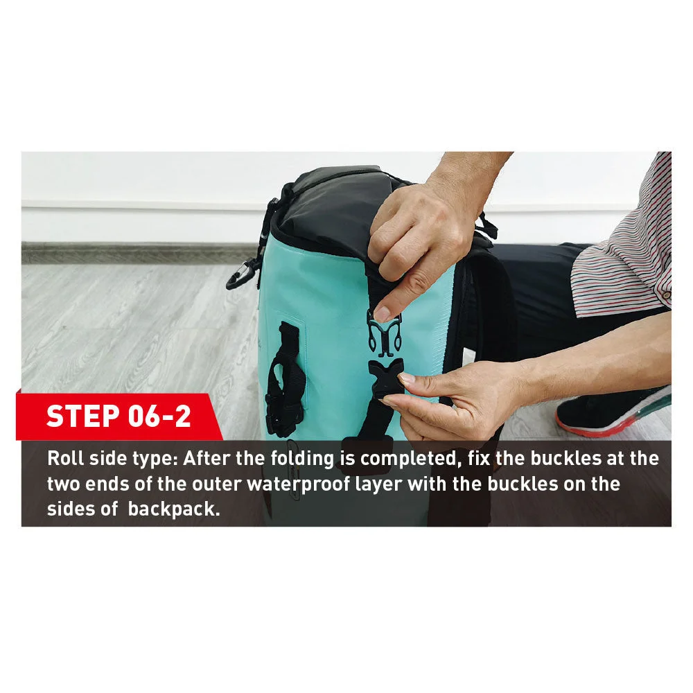 NOOYAH IPX8 Waterproof Outdoor Sports Backpack Double-Layer