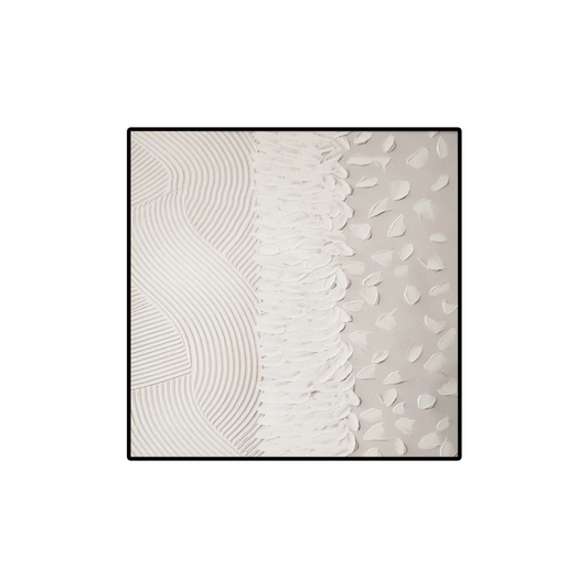 Nordic Square Framed Canvas Wall Art - Small - Home &