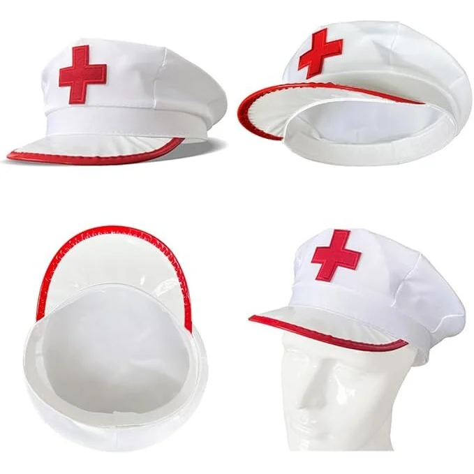 NURSE HAT Doctor Fancy Halloween Party Costume Accessory