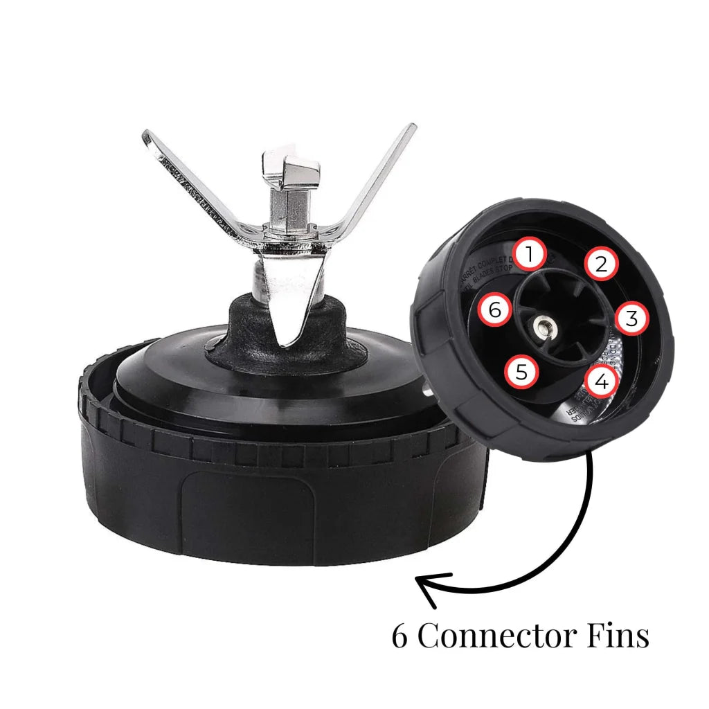 Nutri Ninja Extractor Blade 6 Fin Female Connection Replacement