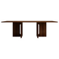 Oak Melamine Dining Table 6 Seater - Furniture > Dining >