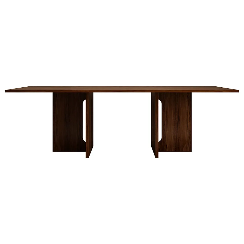 Oak Melamine Dining Table 6 Seater - Furniture > Dining >