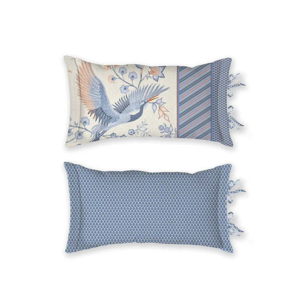 Oblong Cushion PIP Studio Royal Birds Blue - Furniture