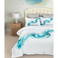 Ocean Marble Quilt Cover Set - Queen Size - Home & Garden