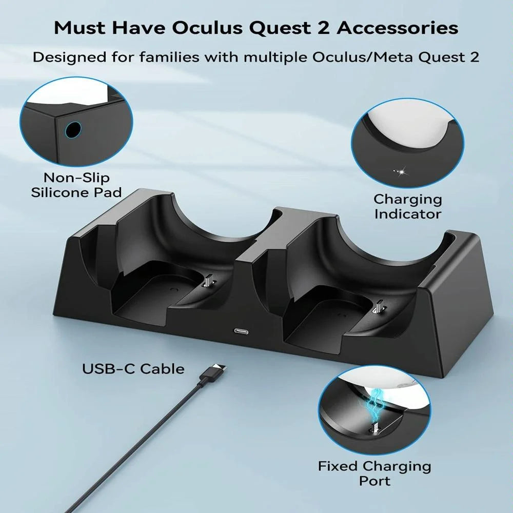Oculus Quest 2 Dual Charging Stand-1915197878062682116