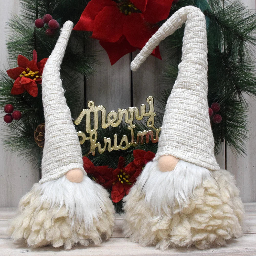 Off White Charming Handcrafted Christmas Gnome - Nordic