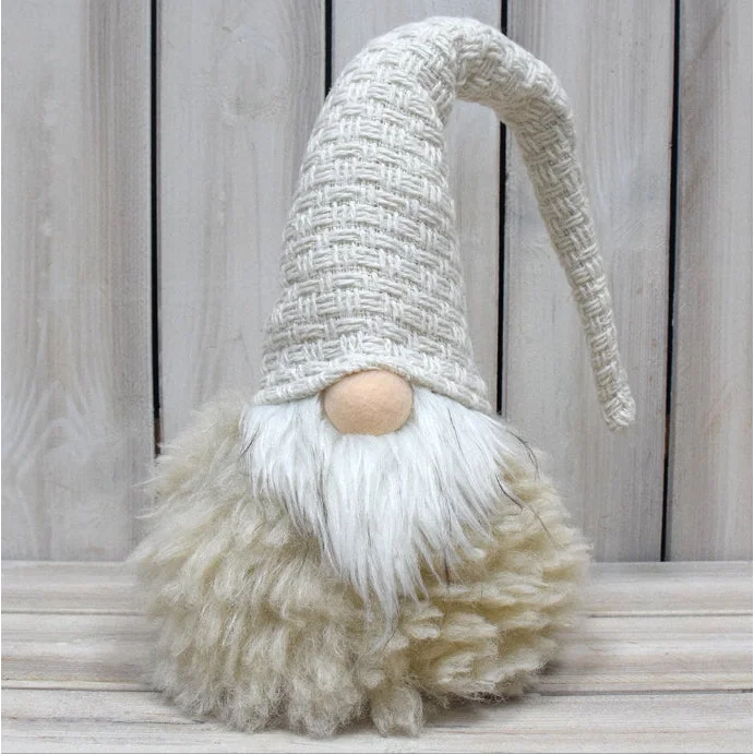 Off White Charming Handcrafted Christmas Gnome - Nordic