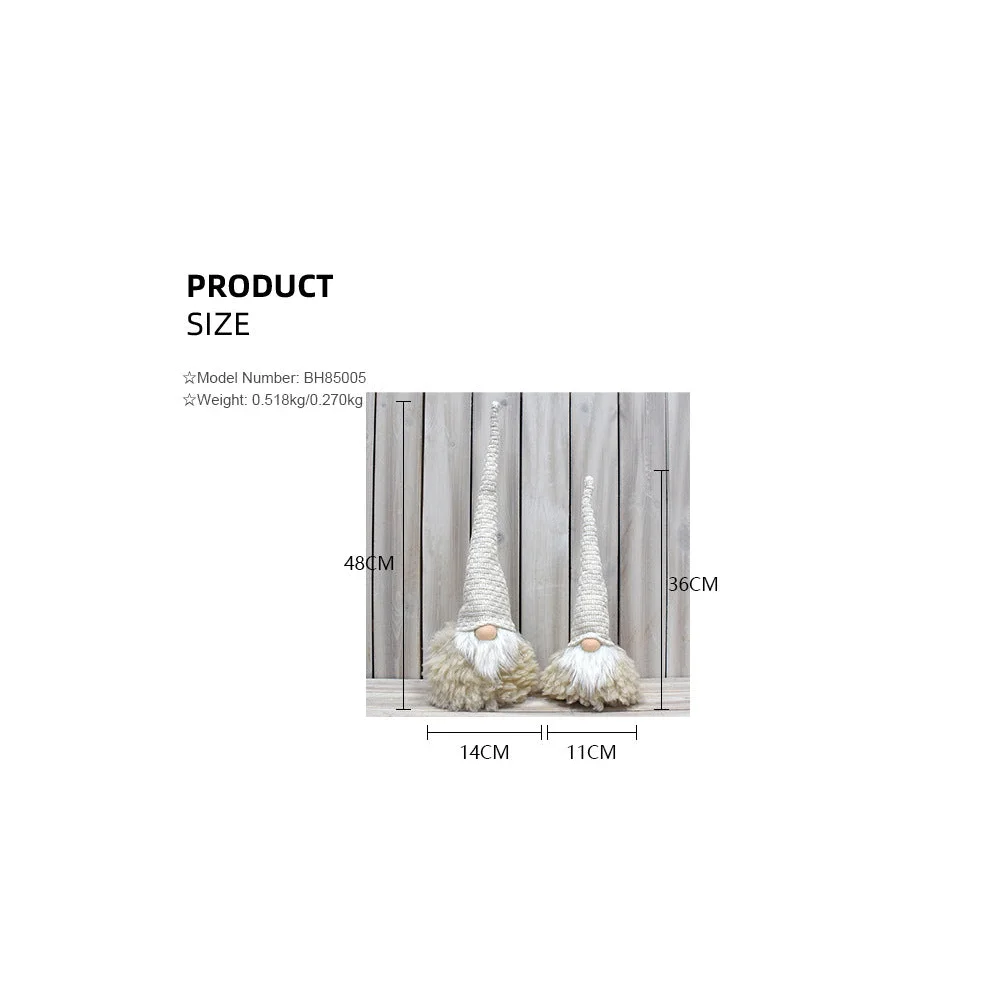 Off White Charming Handcrafted Christmas Gnome - Nordic