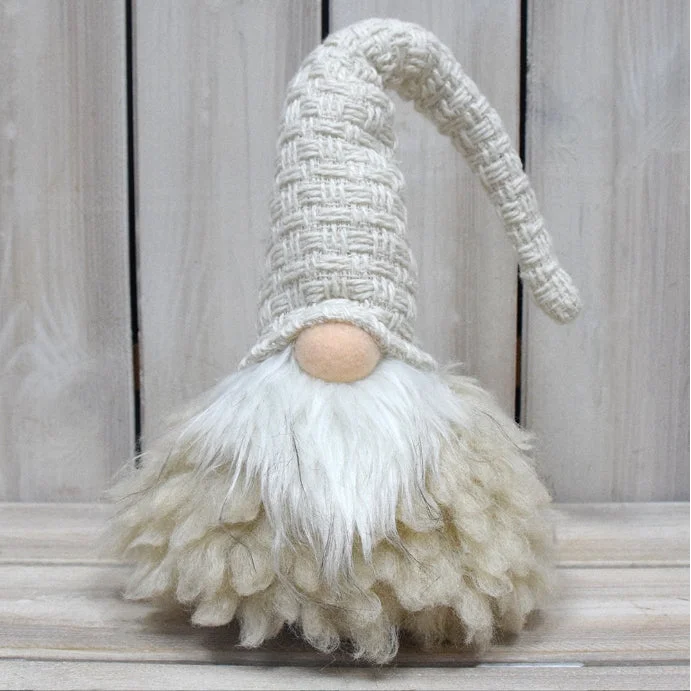 Off White Charming Handcrafted Christmas Gnome - Nordic